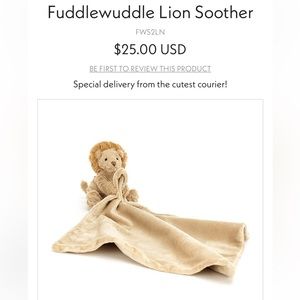 Jellycat Fuddlewuddle Lion Soother